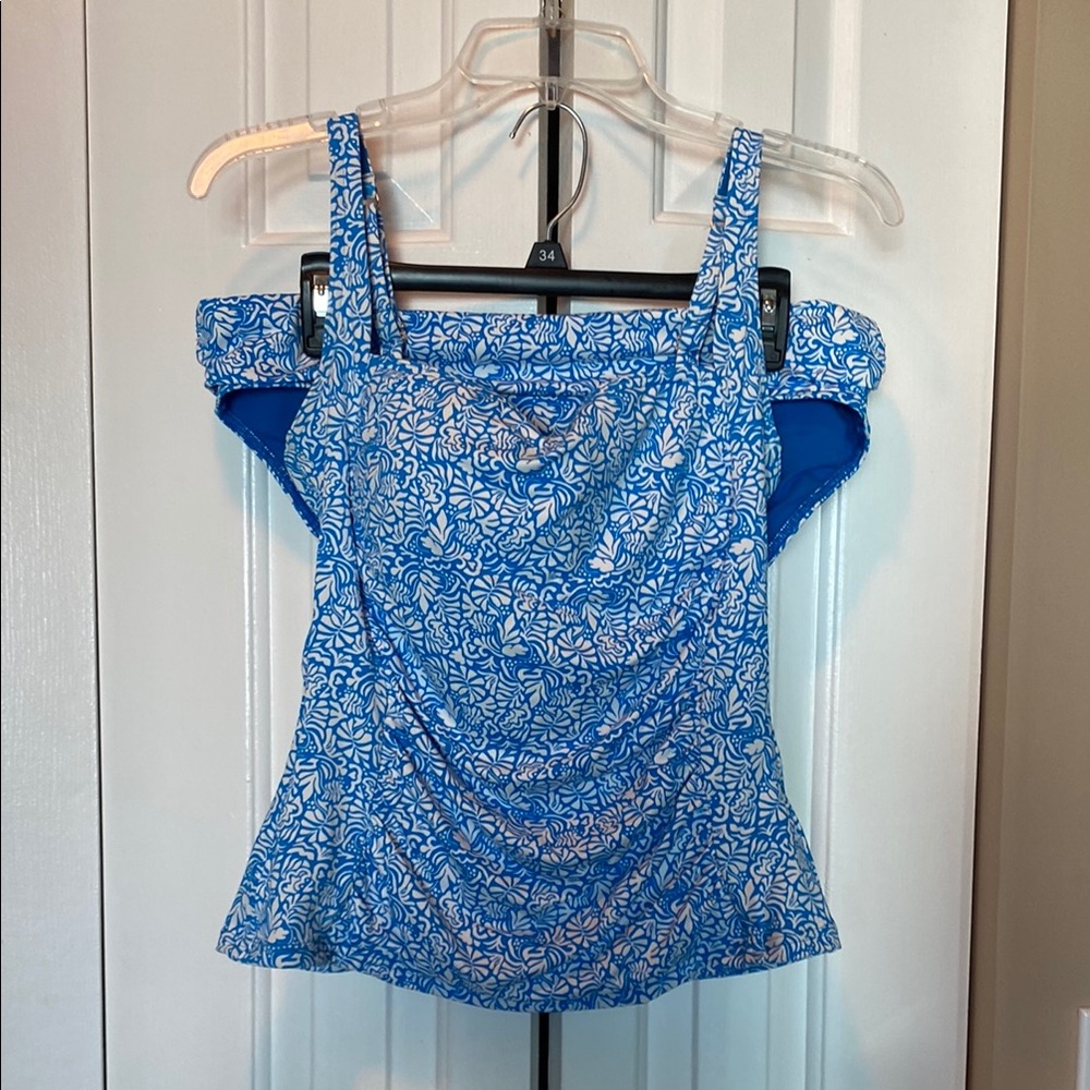 Blue Floral Women's Top